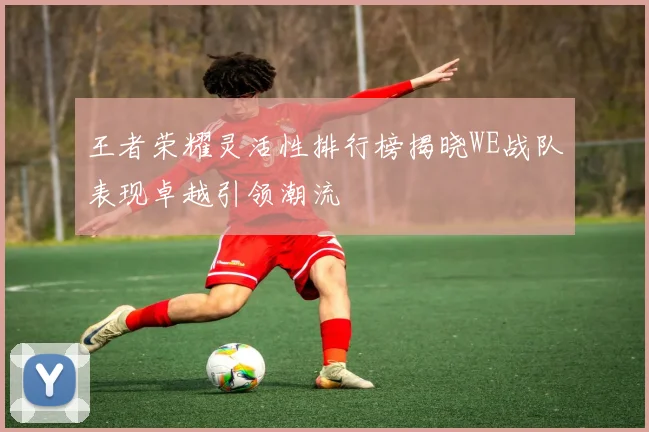 王者荣耀灵活性排行榜揭晓WE战队表现卓越引领潮流