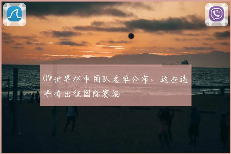 OW世界杯中国队名单公布,这些选手将出征国际赛场