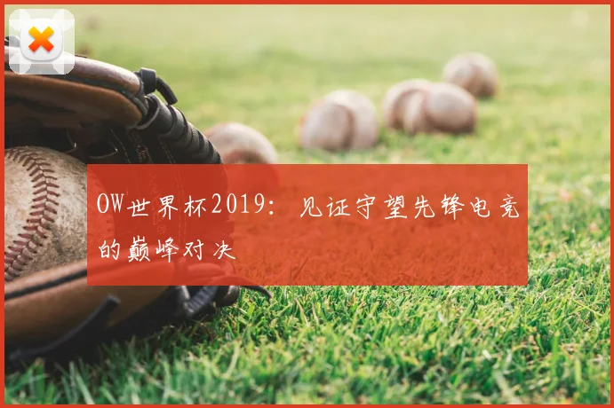 OW世界杯2019:见证守望先锋电竞的巅峰对决